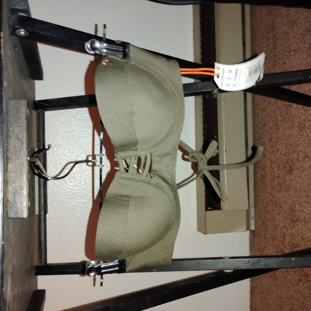 Superdry Olive Green Strapless Bra